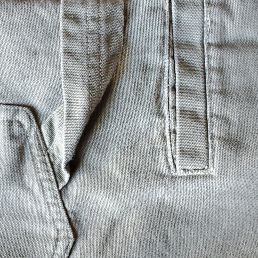 Carhartt green carpenters pants no size tag waist 19 "  inseam 33 EUC - Picture 8 of 9